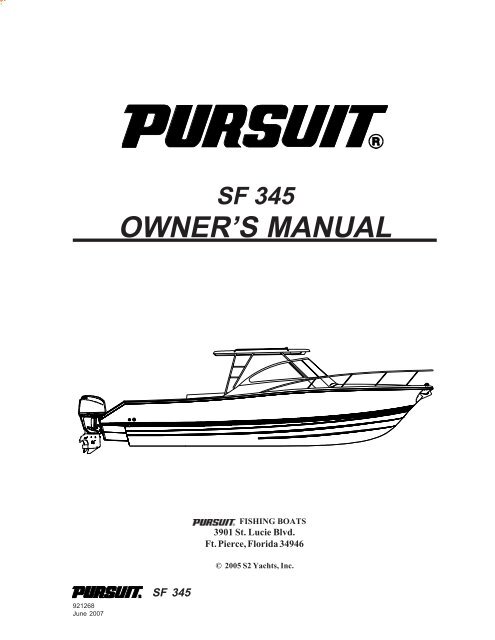 Sportfish-345 - Pursuit Boats