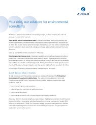 Your risks, our solutions for environmental consultants - Zurich