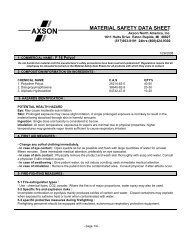 Polyol MSDS - Axson North America, Inc