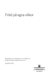 Fritid pÃ¥ egna villkor, SOU 2009:29 - SÃ¶ren Ãman