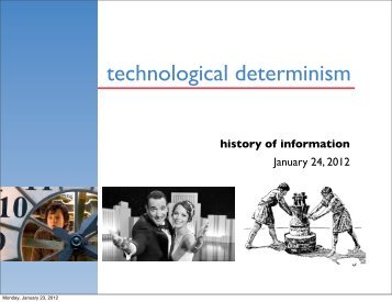 technological determinism - Courses