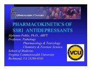 PHARMACOKINETICS OF SSRI ANTIDEPRESSANTS