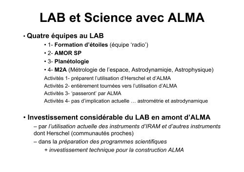 ALMA - Laboratoire d'Astrophysique de Bordeaux