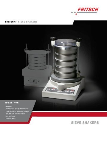 Vibratory Sieve Shaker ANALYSETTE 3 PRO - Laboratory Synergy ...