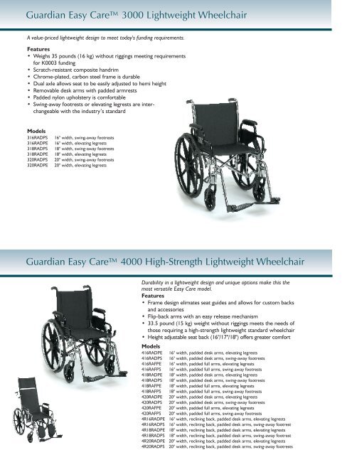 Guardian Wheelchairs - Quickie-Wheelchairs.com
