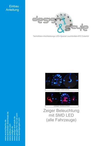 Zeiger Beleuchtung mit SMD LED (alle Fahrzeuge) - MultiMania