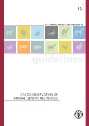 Cryoconservation of Animal Genetic Resources - FAO