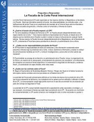 La FiscalÃ­a de la Corte Penal Internacional