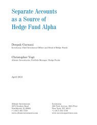 Separate Accounts as a Source of Hedge Fund - Investcorp.com