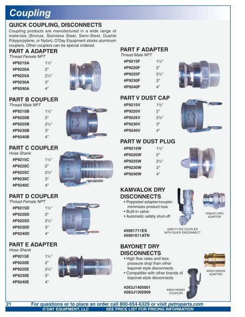 catalog mock-up.indd - O'Day Equipment