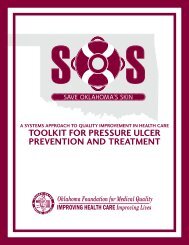 toolkit for pressure ulcer prevention and treatment - Oklahoma ...