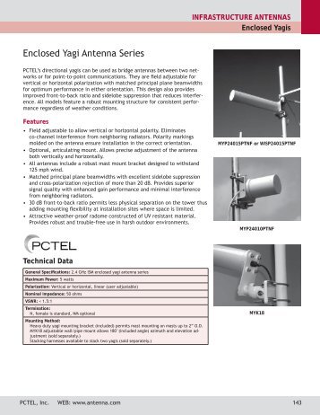 Enclosed Yagi Antenna Series