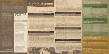 EXPOSITIONS SPECTACLES - Conseil Général de l'Ariège
