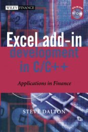 Excel Add-in Development in C/C++: Applications in ... - F9