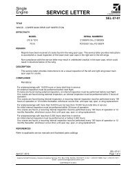 service letter - Cessna