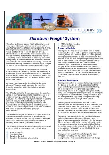 Fact Sheet - Shireburn Software Ltd