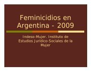 Feminicidios en Argentina - 2009