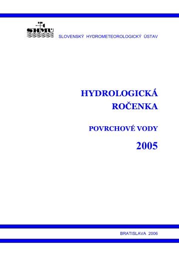 HydrologickÃ¡ roÄenka povrchovÃ½ch vÃ´d 2005 - SHMÃ