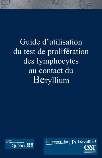 Guide d'utilisation du test de prolifÃ©ration des lymphocytes ... - CSST