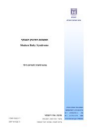 תסמונת התינוק המנוער - אתר הכנסת