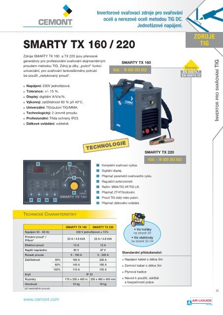 katalog CEMONT cz - VÃ­tejte na strÃ¡nkÃ¡ch Air Liquide Welding