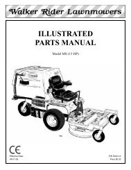 ILLUSTRATED PARTS MANUAL - Walker Mowers