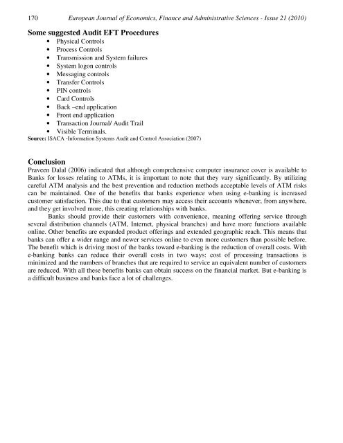 ATM Risk Management and Controls - EuroJournals