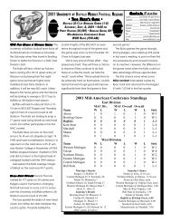 UB vs. Bowling Green Game Notes (pdf) - Buffalo Athletics