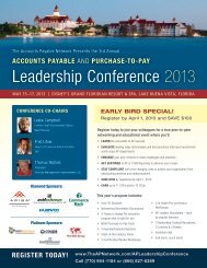 Leadership Conference 2013 - The Accounts Payable Network