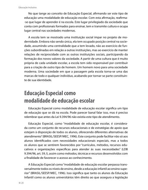 Educação Especial na escola - Videolivraria