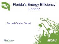 Florida's Energy Efficiency Leader - Gainesville Regional Utilities