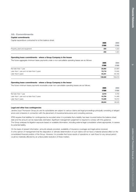 Report & Accounts - JLT