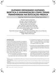 Humano Demasiado Humano: Bioética e Humanização como Temas