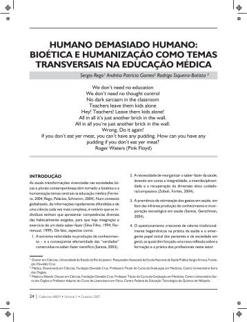 Humano Demasiado Humano: Bioética e Humanização como Temas