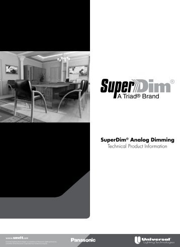 SuperDim Technical Brochure - Universal Lighting Technologies