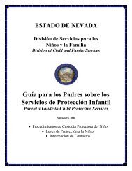 STATE OF NEVADA - Division of Child and Family Services