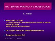 TMCI Threshold in the SPS - CERN