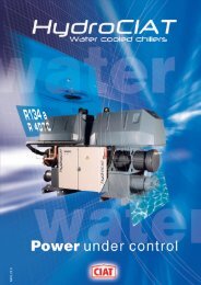 Water cooled chillers - Euroconfort