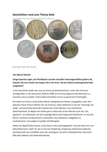 Geschichten rund ums Thema Geld - Richard-von-WeizsÃ¤cker ...