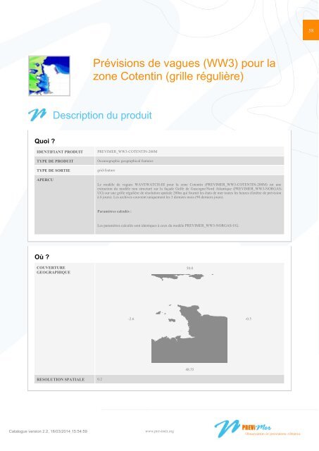 Catalogue des produits numÃ©riques PREVIMER