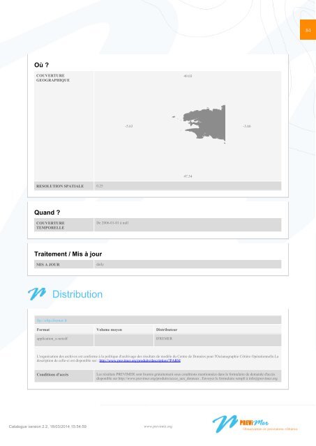 Catalogue des produits numÃ©riques PREVIMER