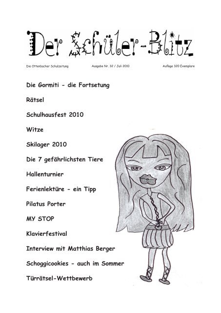 Ausgabe 32 / Juli 2010 - Primarschule Ottenbach