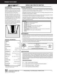 SerieS SSM FireStop Mortar - STI - Specified Technologies Inc