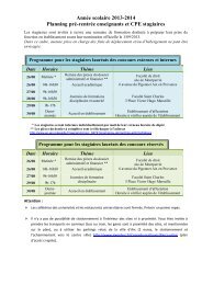 AnnÃ©e scolaire 2013-2014 Planning prÃ©-rentrÃ©e enseignants et ...