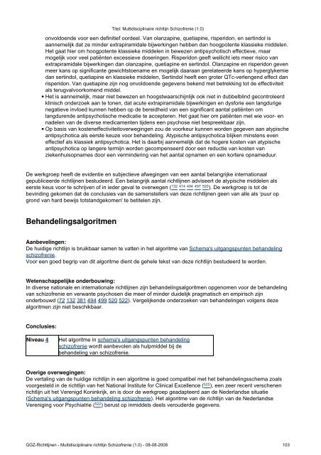 Multidisciplinaire richtlijn Schizofrenie - Nederlandse Vereniging ...