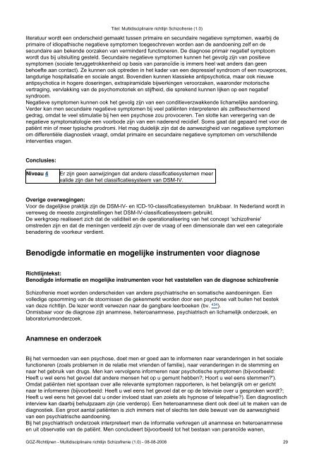 Multidisciplinaire richtlijn Schizofrenie - Nederlandse Vereniging ...