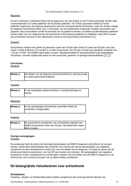 Multidisciplinaire richtlijn Schizofrenie - Nederlandse Vereniging ...