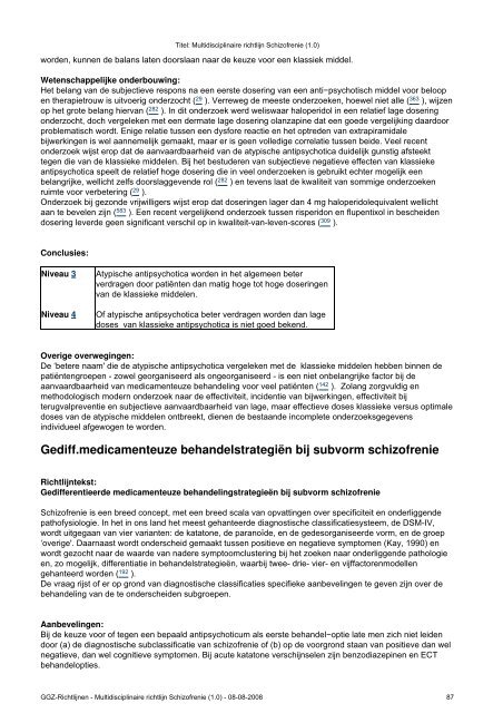 Multidisciplinaire richtlijn Schizofrenie - Nederlandse Vereniging ...