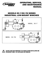 Ramsey DC-7 or DC-7B Winch