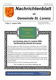 Nachrichtenblatt - St. Lorenz